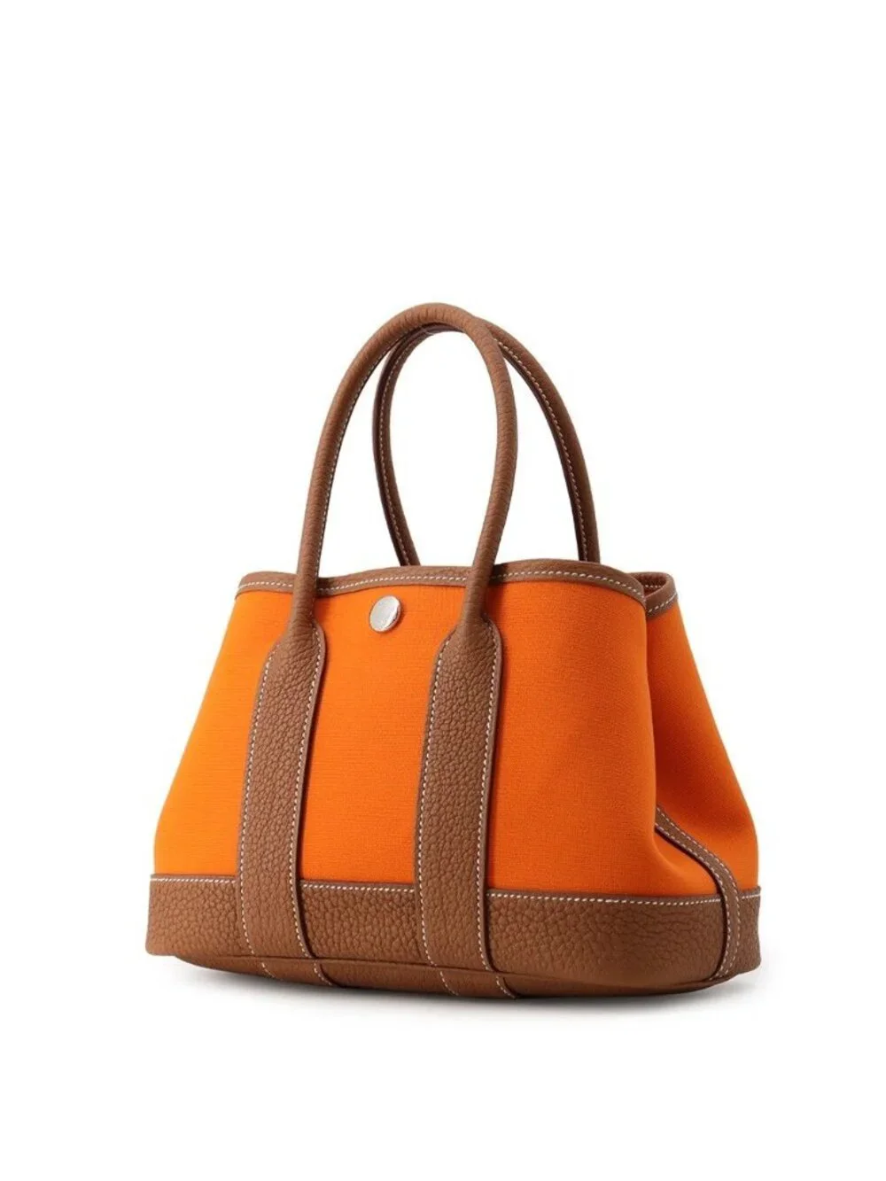 Hermes Tote Neo Garden 23 Party Gold Silver Toile Officier Negonda